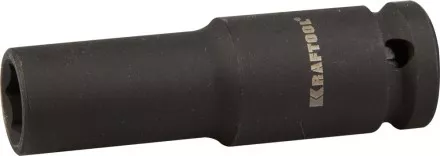 Торцовая головка KRAFTOOL &quot;INDUSTRIE QUALITAT&quot; ударная, удлиненная (1/2&quot;), FLANK, Cr-Mo, фосфатированная, 14 мм 27942-14_z01 купить в Тюмени