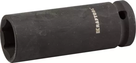Торцовая головка KRAFTOOL &quot;INDUSTRIE QUALITAT&quot; ударная, удлиненная (1/2&quot;), FLANK, Cr-Mo, фосфатированная, 21 мм 27942-21_z01 купить в Тюмени