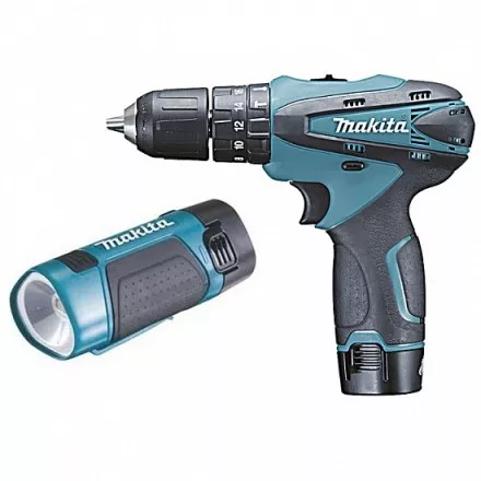 Дрель-шуруповерт аккумуляторная Makita НР330DWLE ударный купить в Тюмени
