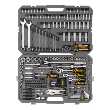 Набор инструментов Denzel 15808, 1/2&quot;, 3/8&quot;, 1/4&quot;, CrV, S2, пластиковый кейс, 232 предмета купить в Тюмени