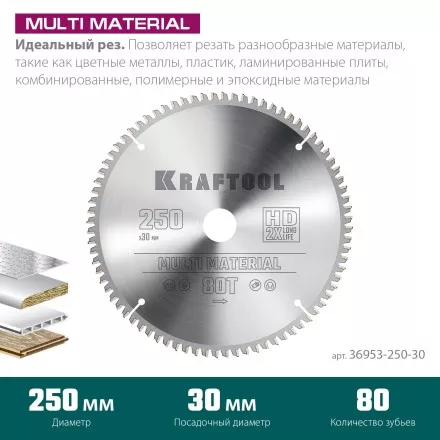 Диск пильный Multi Material, повышенный ресурс 36953-250-30 купить в Тюмени