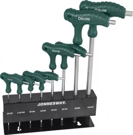 Набор ключей шестигранных двусторонних с шаром 2-10мм 8предметов Jonnesway H10MB08S 48068 купить в Тюмени