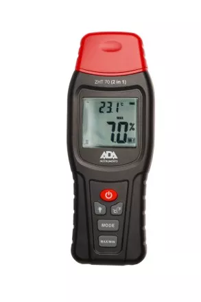 Измеритель влажности и температуры контактный  ZHT 70  2 в 1 древесина стройматериалы температура воздуха ADA купить в Тюмени
