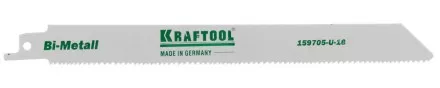 Полотно KRAFTOOL &quot;INDUSTRIE QUALITAT&quot;, S1122VF, для эл/ножовки, Bi-Metall, по металлу, дереву, шаг 1,8-2,5мм, 180мм 159705-U-18 купить в Тюмени
