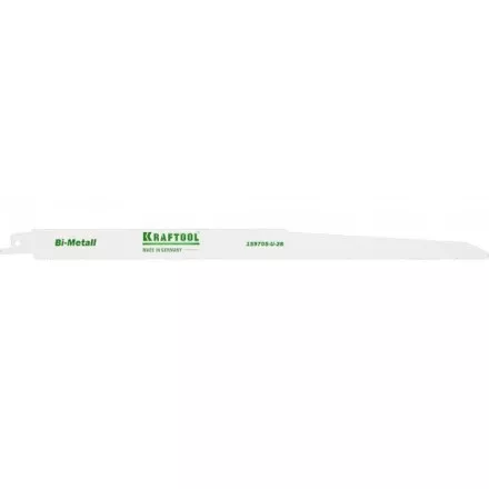 Полотно KRAFTOOL &quot;INDUSTRIE QUALITAT&quot;, S1222VF, для эл/ножовки, Bi-Metall, по металлу, дереву, шаг 1,8-2,5мм, 280мм 159705-U-28 купить в Тюмени