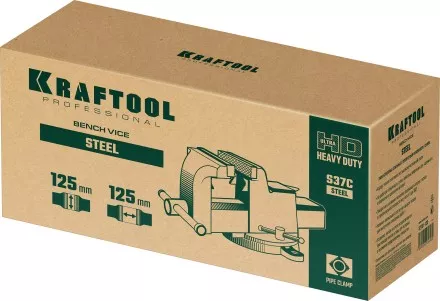 Тиски KRAFTOOL STEEL стальные 32701-125 купить в Тюмени