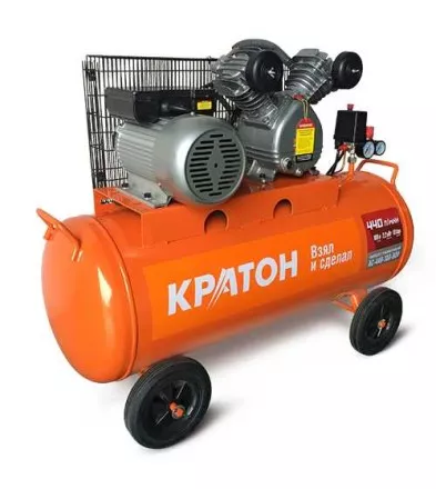 Компрессор масляный поршневой ременной Кратон AC-440-100-BDV 3 01 01 040 купить в Тюмени