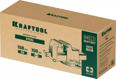 Тиски KRAFTOOL STEEL стальные 32701-150 купить в Тюмени