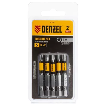 Бита T25x50, 5 шт. Denzel 7711321 купить в Тюмени