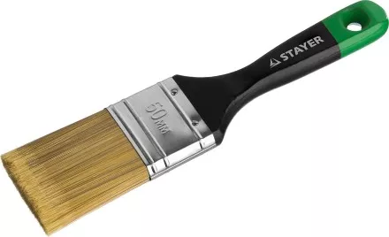 STAYER “KANEKARON-EURO”. Кисть плоская, искусственная щетина, деревянная ручка, 50мм 0106-050 купить в Тюмени