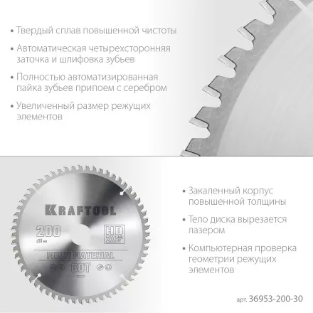 Диск пильный Multi Material, повышенный ресурс 36953-200-30 купить в Тюмени