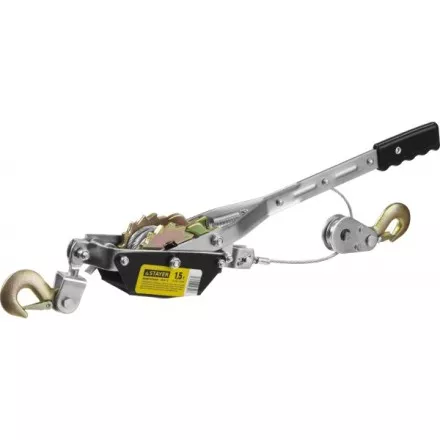 Лебедка STAYER &quot;MAXPull&quot; рычажная, тросовая, 1,5т/2,4м 880240 купить в Тюмени