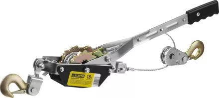 Лебедка STAYER &quot;MAXPull&quot; рычажная, тросовая, 1,5т/2,4м 880240 купить в Тюмени