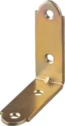 ЗУБР УМ-2.0, 40 x 40 x 17 x 2 мм, желтый цинк, узкий мебельный уголок (31031-40)