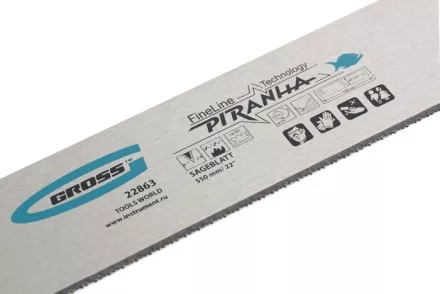 Пильное полотно для прецизионного стусла &quot;PIRANHA&quot; 550 мм зуб 2D каленый зуб 18 TPI GROSS 22863 купить в Тюмени