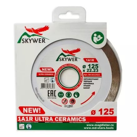 Диск алмазный 1A1R ULTRA CERAMICS SKYWER 150*1,4*10*22,23 mm купить в Тюмени