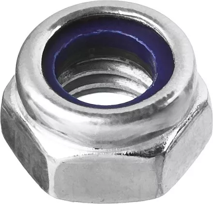 Гайка DIN 985 с нейлоновым кольцом, M5, 18 шт, кл. пр. 6, оцинкованная, ЗУБР 303586-05 купить в Тюмени