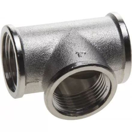 Тройник GENERAL FITTINGS никелированная латунь, г/г/г, 1&quot; 51052-1 купить в Тюмени