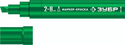 ЗУБР МК-800 зеленый, 2-8 мм клиновидный маркер-краска (06327-4) купить в Тюмени
