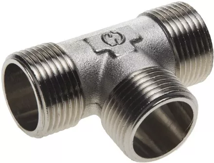 Тройник GENERAL FITTINGS никелированная латунь, ш/ш/ш, 1&quot; 51051-1 купить в Тюмени