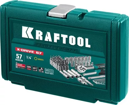 Универсальный набор инструмента KRAFTOOL, 57 предм. 27885-H57 купить в Тюмени