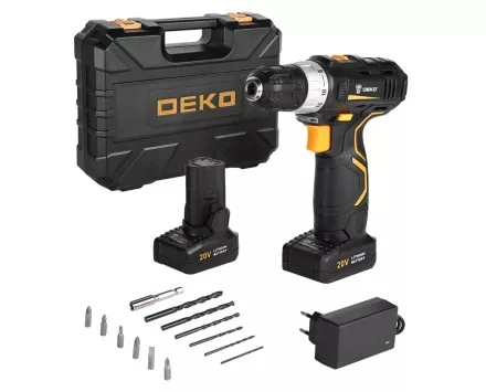 Дрель аккумуляторная в наборе DEKO GCD20DU3 SET3, 063-4142 купить в Тюмени