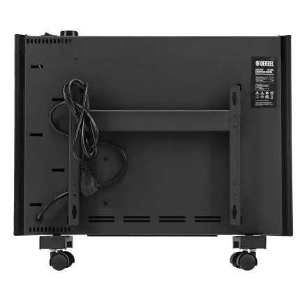 Конвектор электрический Denzel XCE-1000 B, 230 В, 1000 Вт, X-образный нагреватель черный 98127 купить в Тюмени