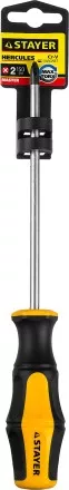 Отвертка STAYER &quot;MASTER&quot; &quot;HERCULES&quot;, Сr-V, противоскользящая рукоятка, PH2x150мм 25052-2-15_z02 купить в Тюмени