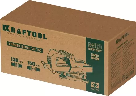 Тиски KRAFTOOL FORGE кованные стальные 32700-150 купить в Тюмени