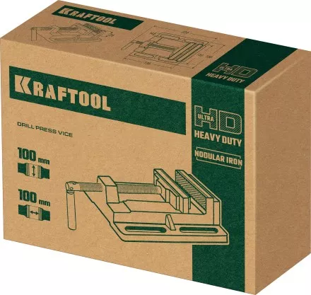 Тиски KRAFTOOL станочные 32715-100 купить в Тюмени