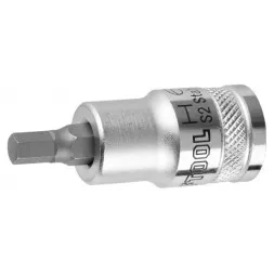Торцовая бита-головка KRAFTOOL &quot;INDUSTRIE QUALITAT&quot;, материал S2, HEX, сатинированная, 1/2&quot;, H6 27908-06_z01