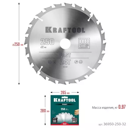 Диск пильный FAST, повышенный ресурс 36950-250-32 купить в Тюмени