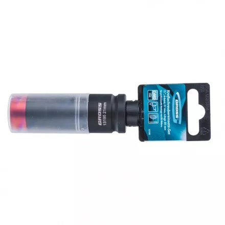 Головка ударная шестигранная для колесных дисков 21 мм 1/2 CrMo Gross 13195 купить в Тюмени
