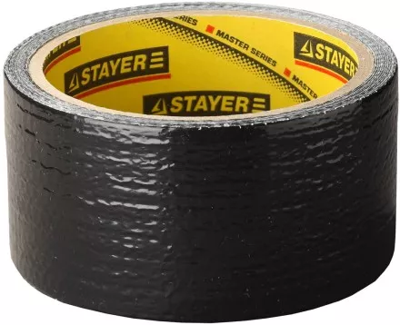 Армированная лента, STAYER Professional 12086-50-10, универсальная, влагостойкая, 48мм х 10м, черная 12086-50-10 купить в Тюмени