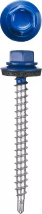 Саморезы СКМ кровельные, RAL 5005 синий насыщенный, 19 x 5.5 мм, 500 шт, для металлических конструкций, STAYER 30305-55-019-5005 купить в Тюмени