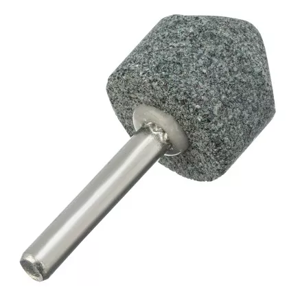 Шарошка абразивная, конус, для дрели, 25 x 25 мм, хвостовик d6 мм, 63С Denzel 76021 купить в Тюмени