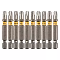 Бита TX 30х50, сталь S2, шестигранный профиль, 10 шт. Е 6,3 Denzel 11671