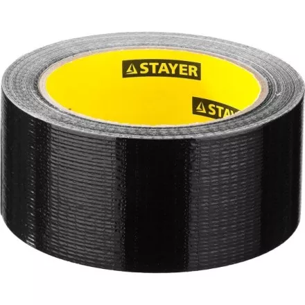 Армированная лента, STAYER Professional 12086-50-25, универсальная, влагостойкая, 48мм х 25м, черная 12086-50-25 купить в Тюмени