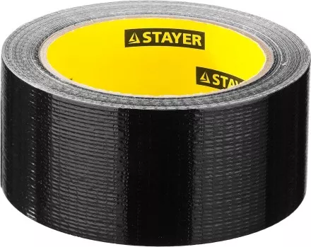 Армированная лента, STAYER Professional 12086-50-25, универсальная, влагостойкая, 48мм х 25м, черная 12086-50-25 купить в Тюмени