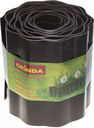 Лента бордюрная Grinda, цвет коричневый, 20см х 9 м 422247-20 купить в Тюмени