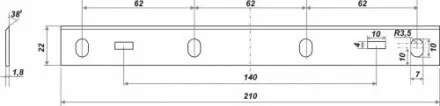 Нож К-2426 комплект 2шт (210 мм) 25520 купить в Тюмени