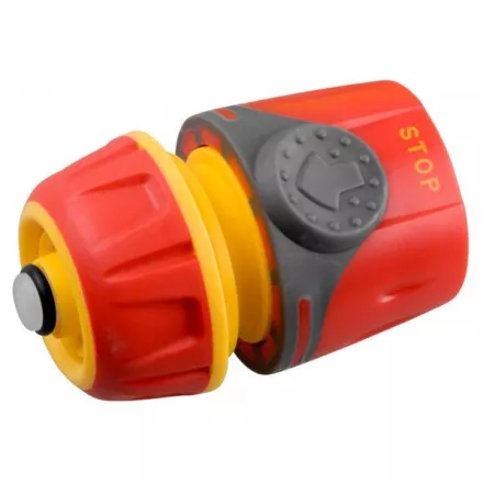 Соединитель GRINDA &quot;Premium&quot; с автостопом, пластмассовый с TPR, 1/2&quot; 8-426429 купить в Тюмени