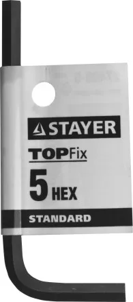 Ключ имбусовый STAYER &quot;STANDARD&quot;, сталь, черный, 5мм 27405-5 купить в Тюмени