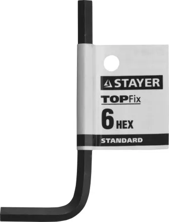 Ключ имбусовый STAYER &quot;STANDARD&quot;, сталь, черный, 6мм 27405-6 купить в Тюмени