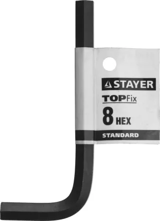 Ключ имбусовый STAYER &quot;STANDARD&quot;, сталь, черный, 8мм 27405-8 купить в Тюмени