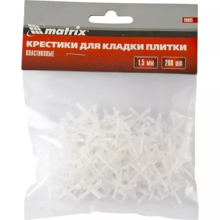 Крестики 2,0 мм для кладки плитки упаковка 200 штук Matrix 88087 купить в Тюмени