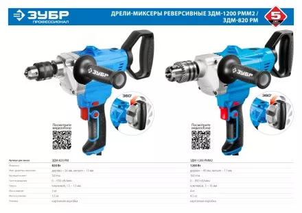 Дрель-миксер ЗДМ-820 РМ серия ПРОФЕССИОНАЛ купить в Тюмени