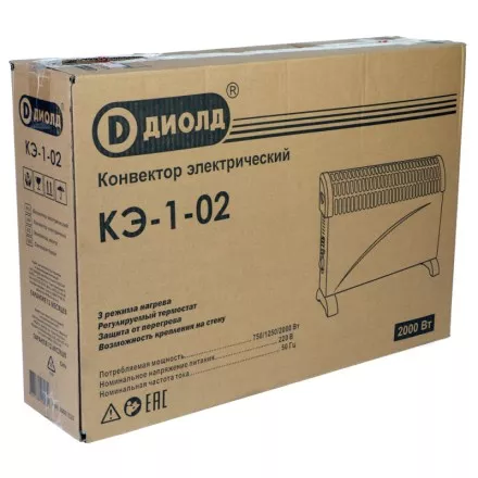 Конвектор электрический Диолд КЭ-1-02 купить в Тюмени