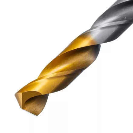 Сверло спиральное по металлу Denzel, 11 x 142 мм, Р6М5, Golden Tip, 718243 купить в Тюмени