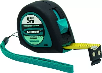 Рулетка &quot;Ergonomisch&quot; 5 м x 19 мм магнитный обрезиненный зацеп  GROSS 31102 купить в Тюмени